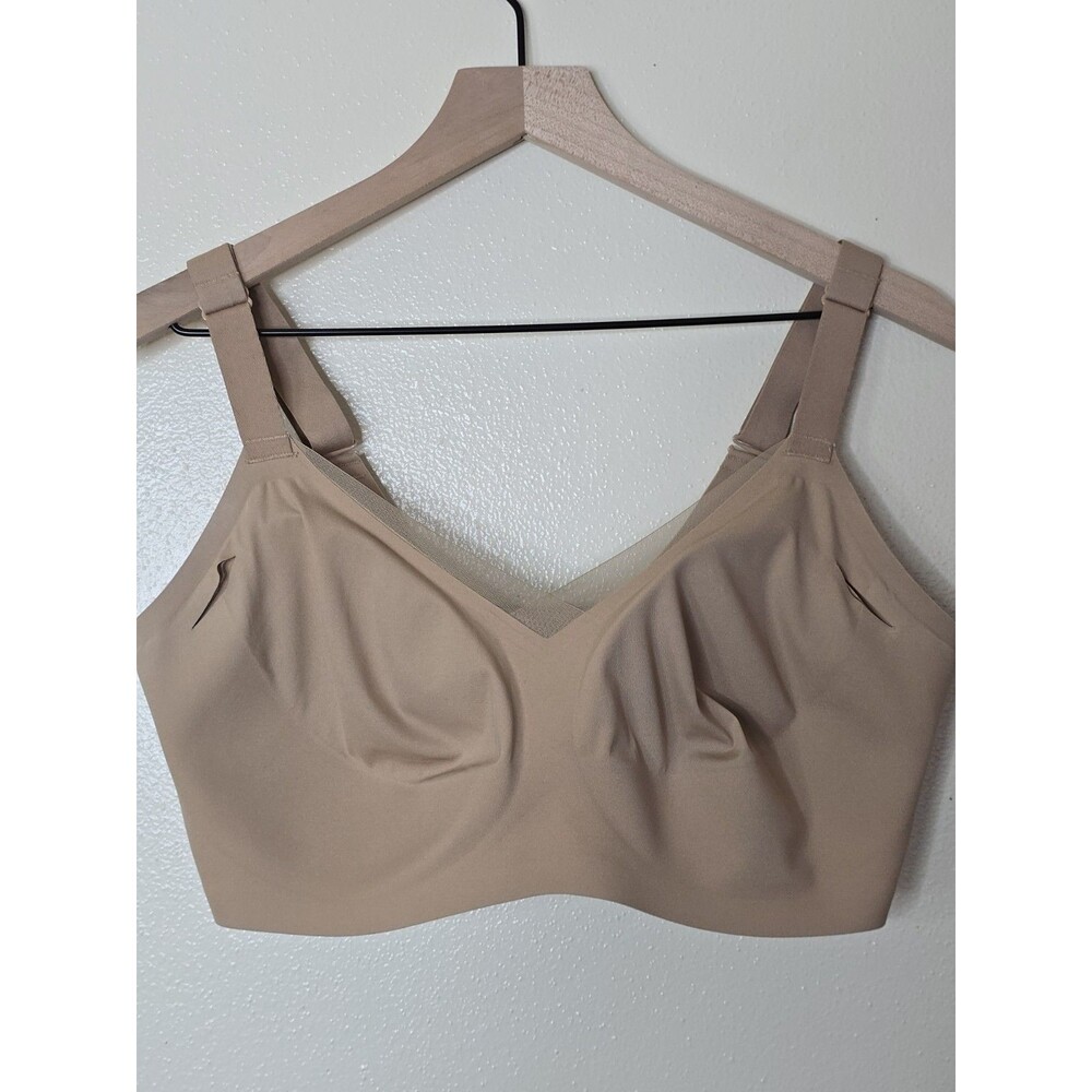 Honeylove CrossOver Bra 38DDD F/G Sand Nude Wireless Smoothing Support LWBR0304 - Picture 8 of 10